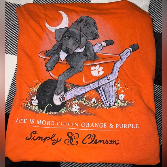 🧡💜Clemson Tigers 5 pack tees💜🧡 - Picture 2 of 3